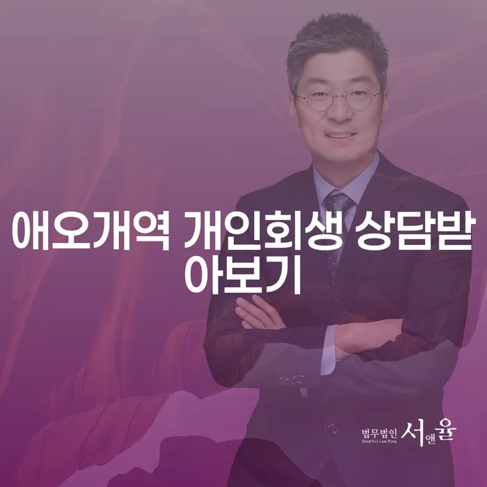 애오개역 개인회생 상담받아보기